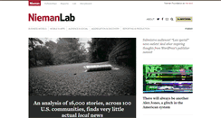 Desktop Screenshot of niemanlab.org